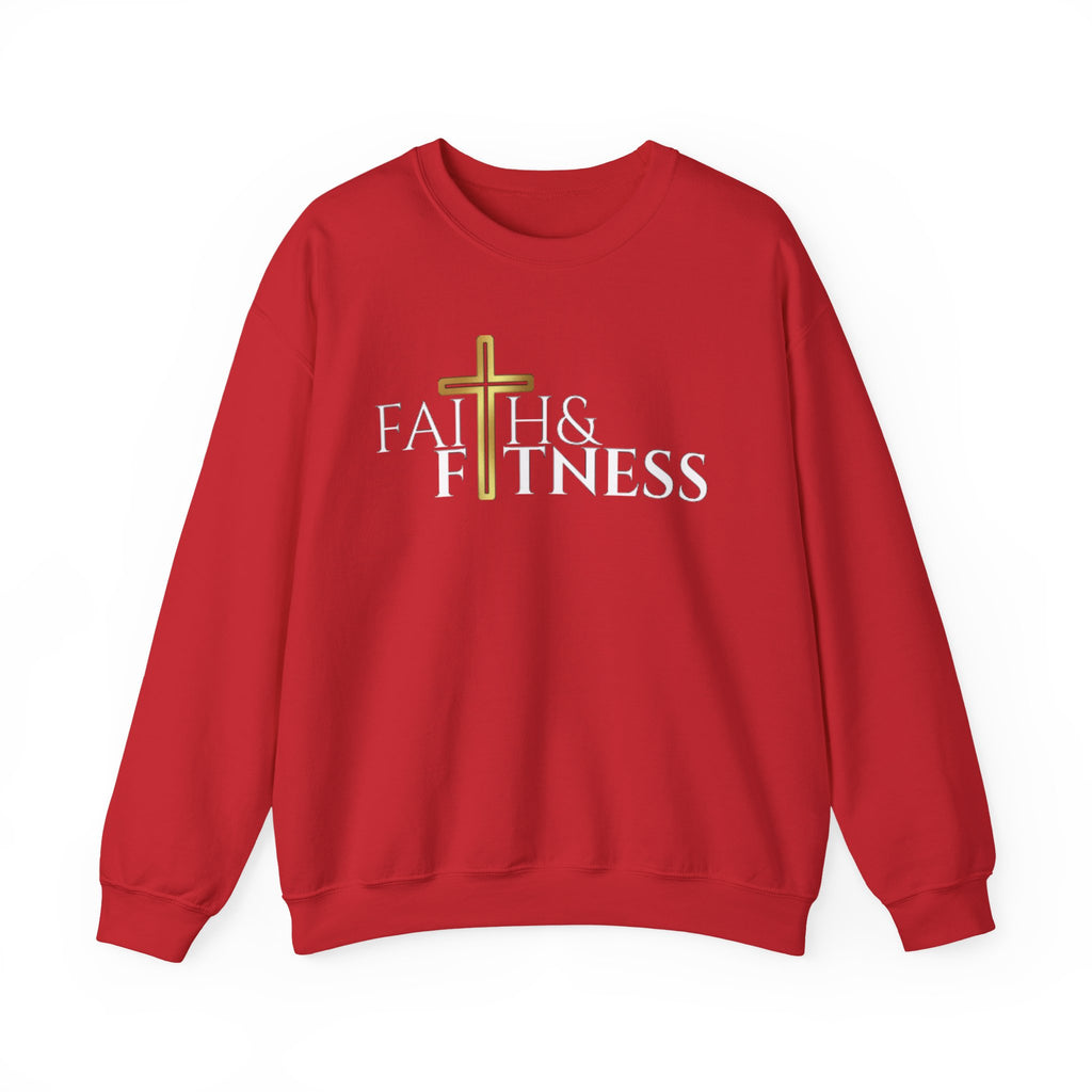 Faith & Kindness Crewneck Sweatshirt — Gold Cross Christian Pullover